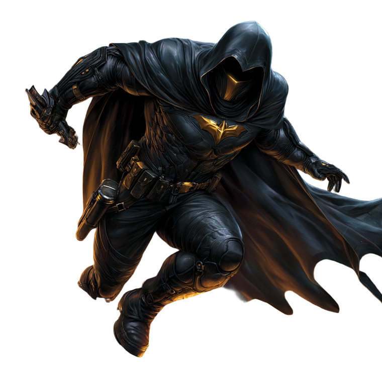 Hooded Vigilante Figure Vinyl Car Decal Sticker – Waterproof & UV-Resistant 3.4133333333333336"