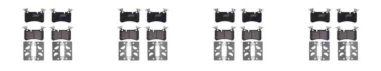 4x Brembo Low-Metallic Brake Pads | Set Of 4 | D1373-8485 | Premium OE Equivalent | ECE-R90 Certified