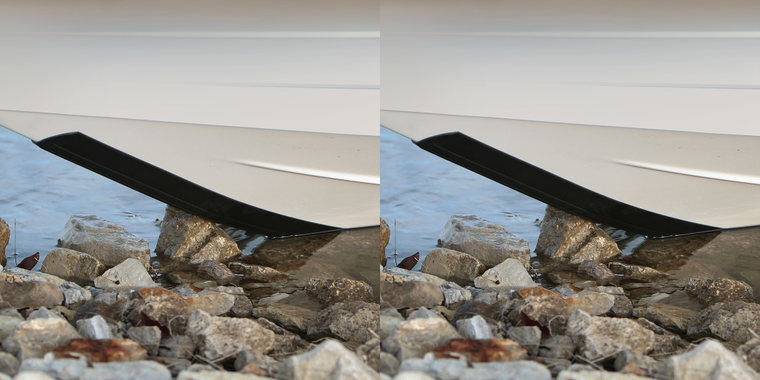 2x USA-Made KeelGuard Hull Protector | Ultra-Tough Polymer | Drag-Reducing Design | Lifetime Warranty