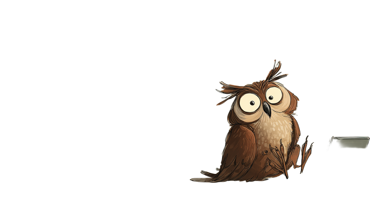 Curious Cartoon Owl Vinyl Car Decal Sticker – Waterproof & UV-Resistant 2.72"