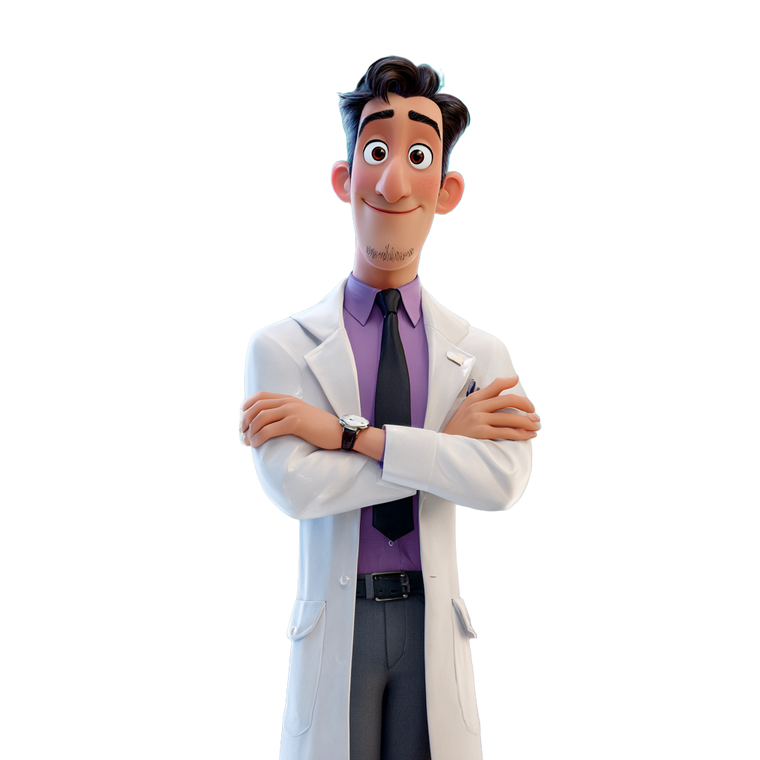 Disney Scientist Character Vinyl Car Decal Sticker – Waterproof & UV-Resistant 3.4133333333333336"
