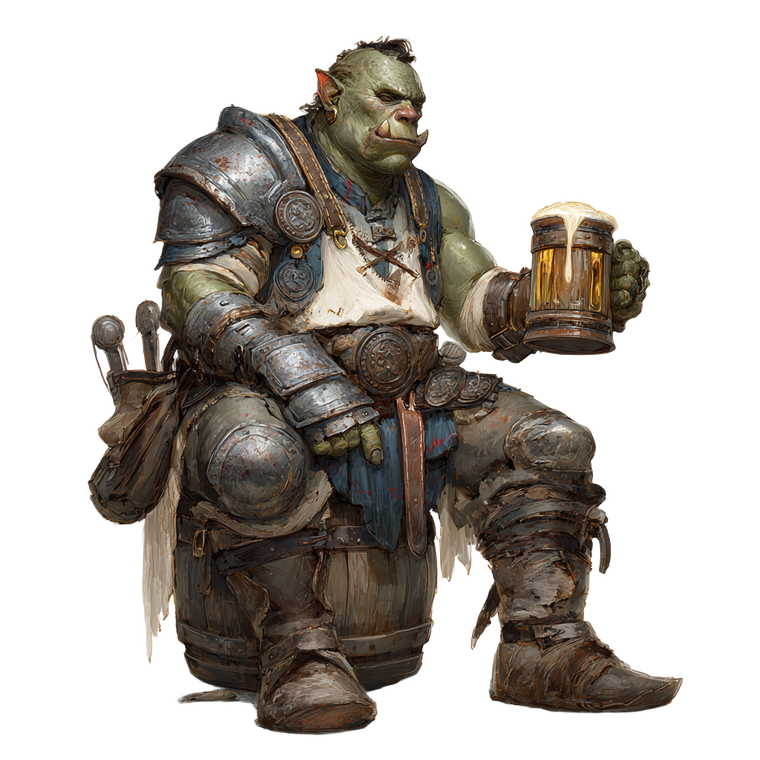 Ogre In Armor Vinyl Car Decal Sticker – Waterproof & UV-Resistant 3.4133333333333336"