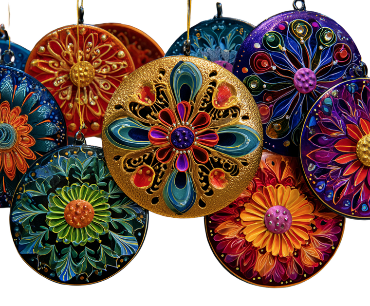 Mexican Ornaments Vinyl Car Decal Sticker – Waterproof & UV-Resistant 6.613333333333333"