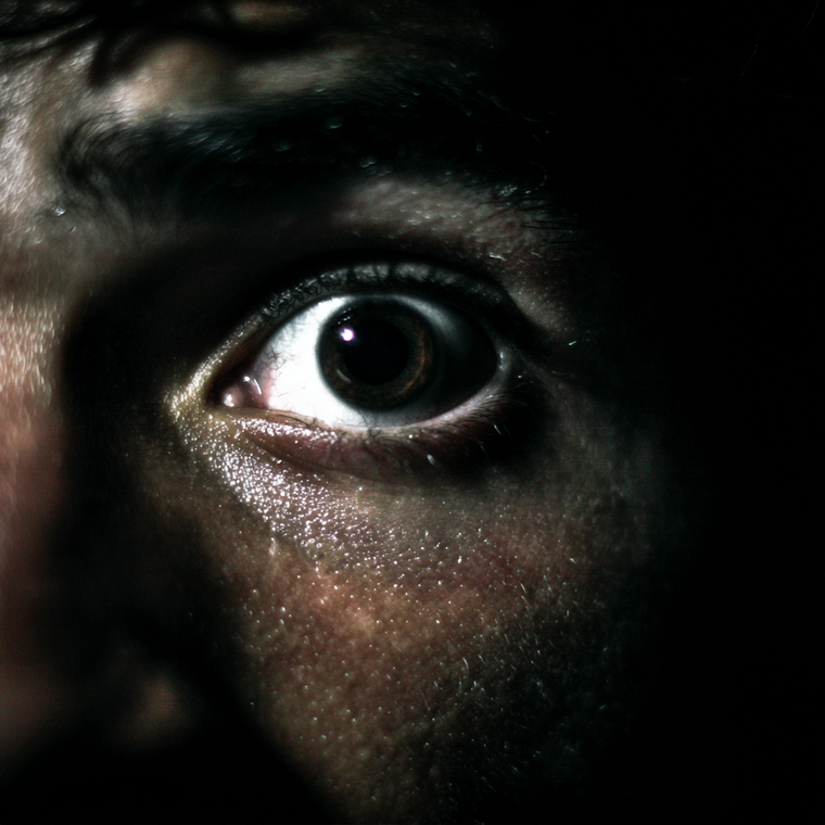 Surprised Man'S Eye Vinyl Car Decal Sticker – Waterproof & UV-Resistant 3.4133333333333336"