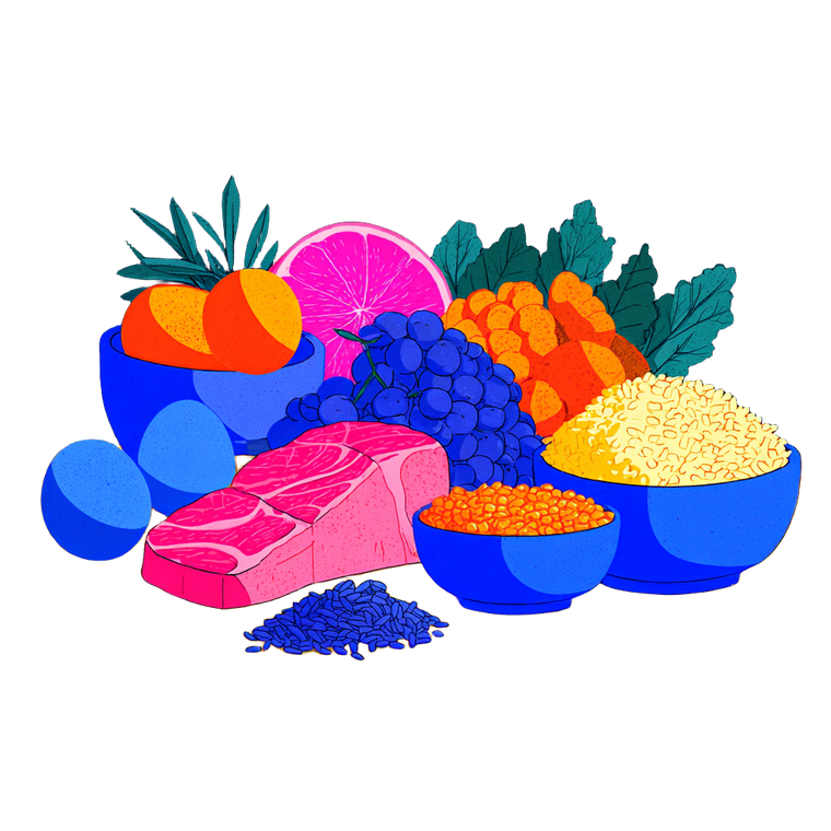 Assorted Food Items Vinyl Car Decal Sticker – Waterproof & UV-Resistant 6.826666666666667"