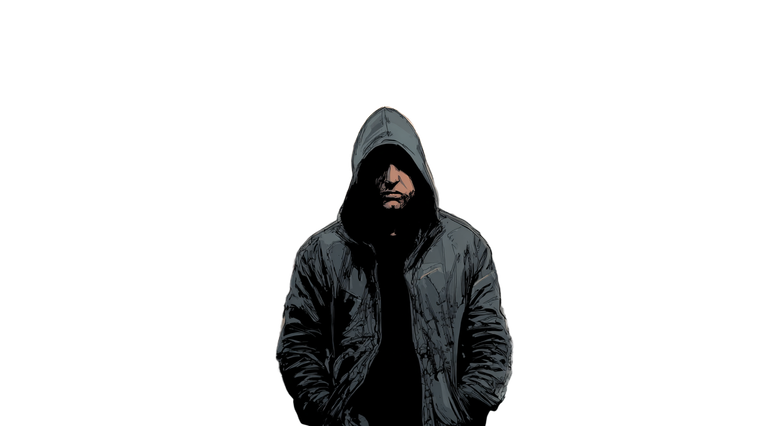 Man In Hoodie V15 Vinyl Car Decal Sticker – Waterproof & UV-Resistant 2.72"
