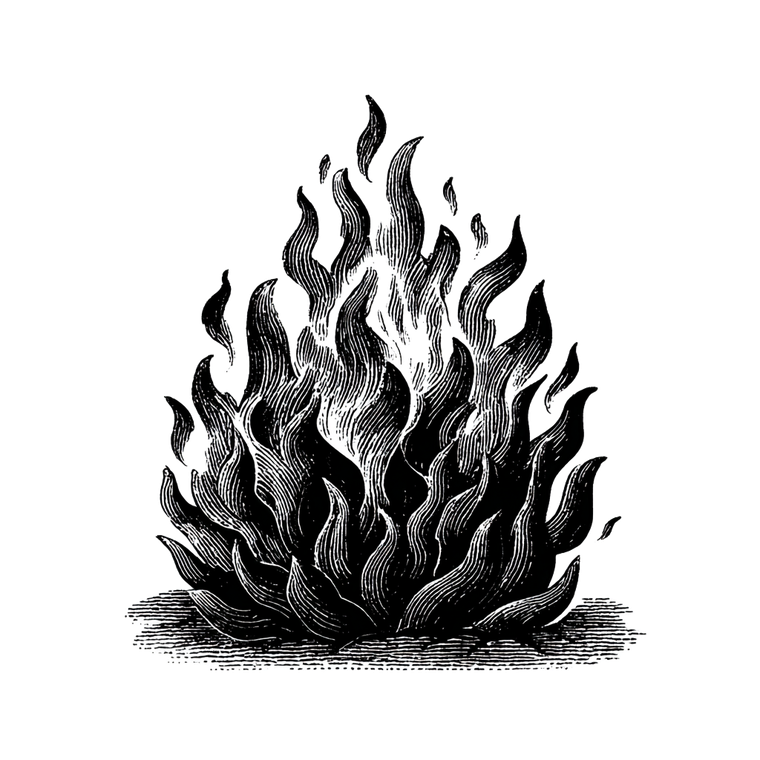 Flame Icon V2 Vinyl Car Decal Sticker – Waterproof & UV-Resistant 3.4133333333333336"
