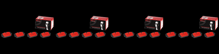 4x Ultimate Braking Power | Brembo Ceramic Brake Pads set of 4 | Fits Fiat 124 Spider, Mazda MX-5 Miata