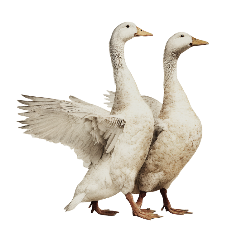 Upright Runner Ducks Vinyl Car Decal Sticker – Waterproof & UV-Resistant 3.4133333333333336"