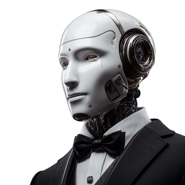 Luxury Humanoid Robot Vinyl Car Decal Sticker – Waterproof & UV-Resistant 6.826666666666667"