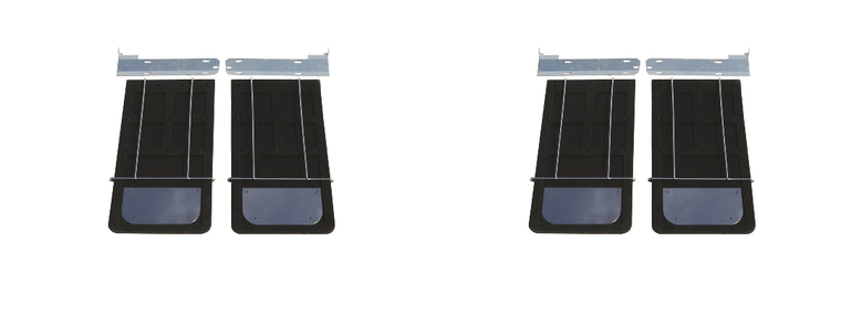 2x Go Industries 12x24 Mud Flaps | Set of 2 | Non-Recycled Rubber | Durable | Easy Install | Made in USA