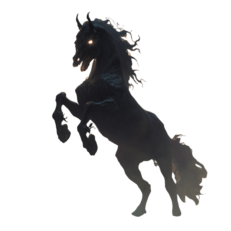 Demon Horse Rearing Vinyl Car Decal Sticker – Waterproof & UV-Resistant 3.4133333333333336"