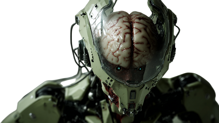 Cyborg Head Closeup Vinyl Car Decal Sticker – Waterproof & UV-Resistant 5.4