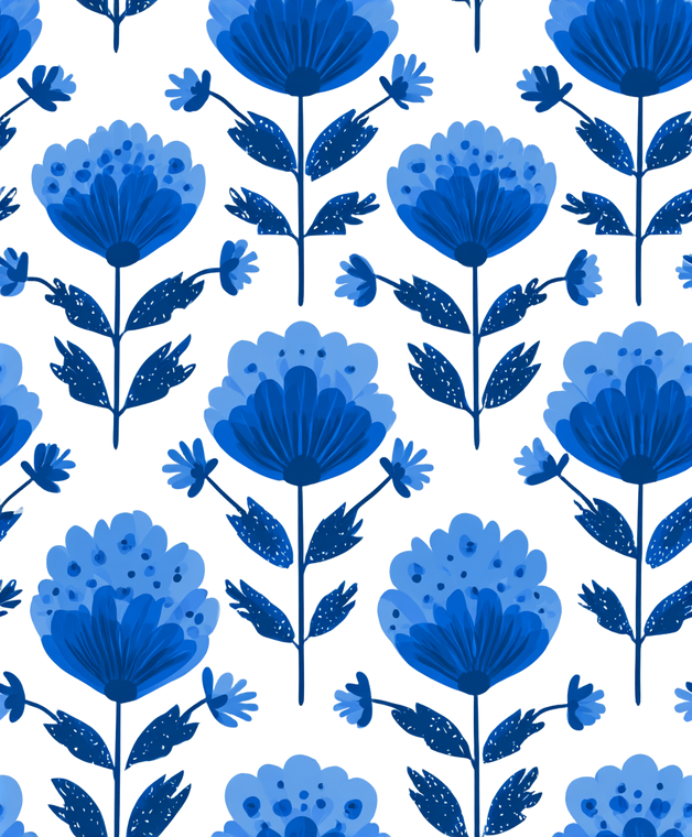Scandinavian Floral Pattern Vinyl Car Decal Sticker – Waterproof & UV-Resistant 8.0"