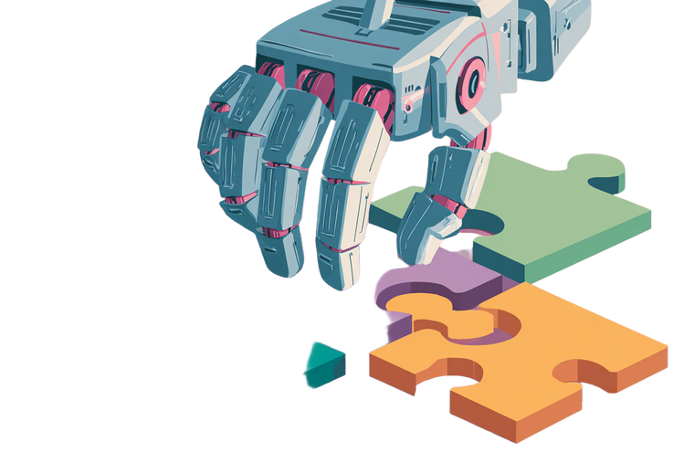 Robot Puzzle Assembly Vinyl Car Decal Sticker – Waterproof & UV-Resistant 5.97333333333333