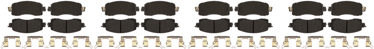 4x Upgrade your Subaru 2017-2020 Brake Pads | Raybestos R-Line Ceramic Set | OE Design, Noise Reduction