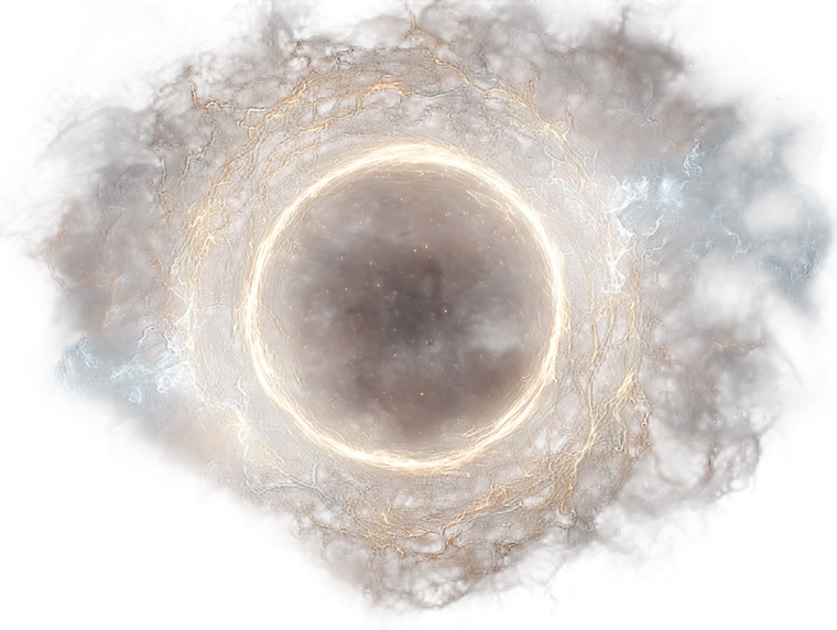 Glowing Cosmic Ring V2 Vinyl Car Decal Sticker – Waterproof & UV-Resistant 6.1866666666666665"