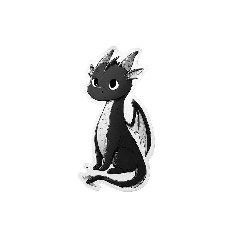 Cute Dragon Sticker V3 Vinyl Car Decal Sticker – Waterproof & UV-Resistant 6.826666666666667"