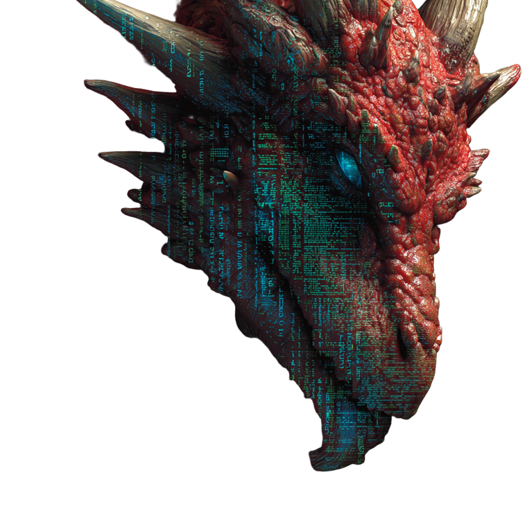 Code Spirit Dragon Vinyl Car Decal Sticker – Waterproof & UV-Resistant 6.826666666666667"