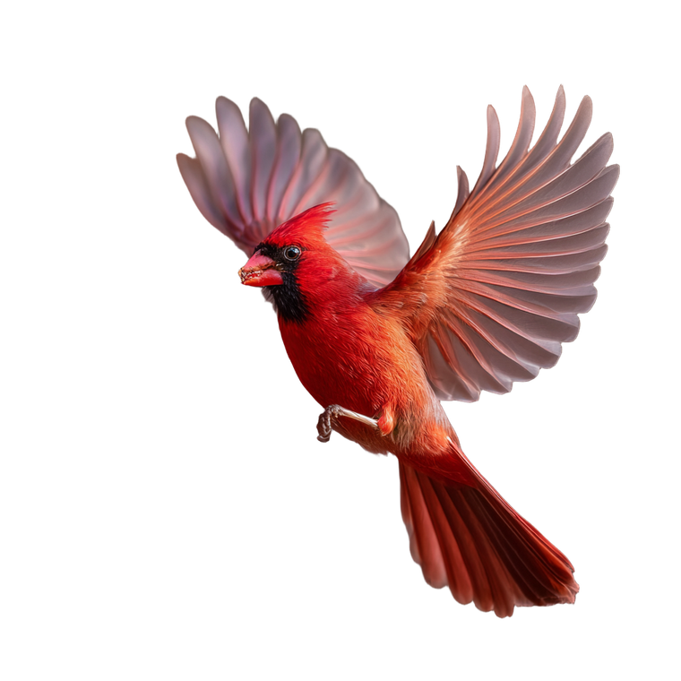 Cardinal Nesting Thread Vinyl Car Decal Sticker – Waterproof & UV-Resistant 3.4133333333333336"