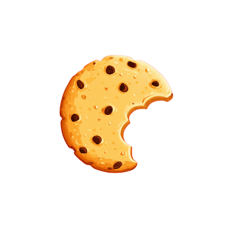 Bitten Cookie Icon Vinyl Car Decal Sticker – Waterproof & UV-Resistant 3.4133333333333336"