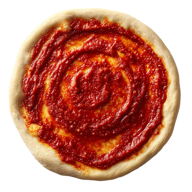 Half-Cooked Pizza Dough Vinyl Car Decal Sticker – Waterproof & UV-Resistant 6.826666666666667"