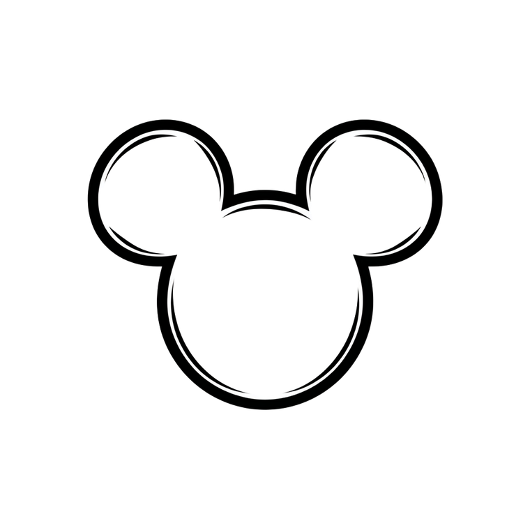 Mickey Mouse Ears Vinyl Car Decal Sticker – Waterproof & UV-Resistant 3.4133333333333336"