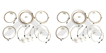 2x Durable Brake Line Set for 97-01 Jeep Cherokee | High-Quality Black Finish | OE Replacement | RT Off-Road