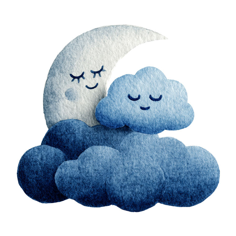 Denim Moon Cloud Vinyl Car Decal Sticker – Waterproof & UV-Resistant 3.4133333333333336"