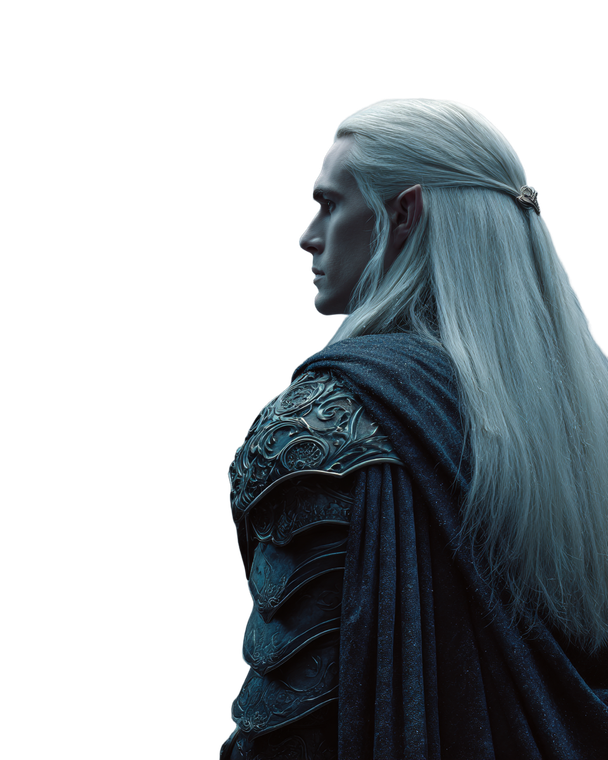 Elven King Profile Vinyl Car Decal Sticker – Waterproof & UV-Resistant 4.0"