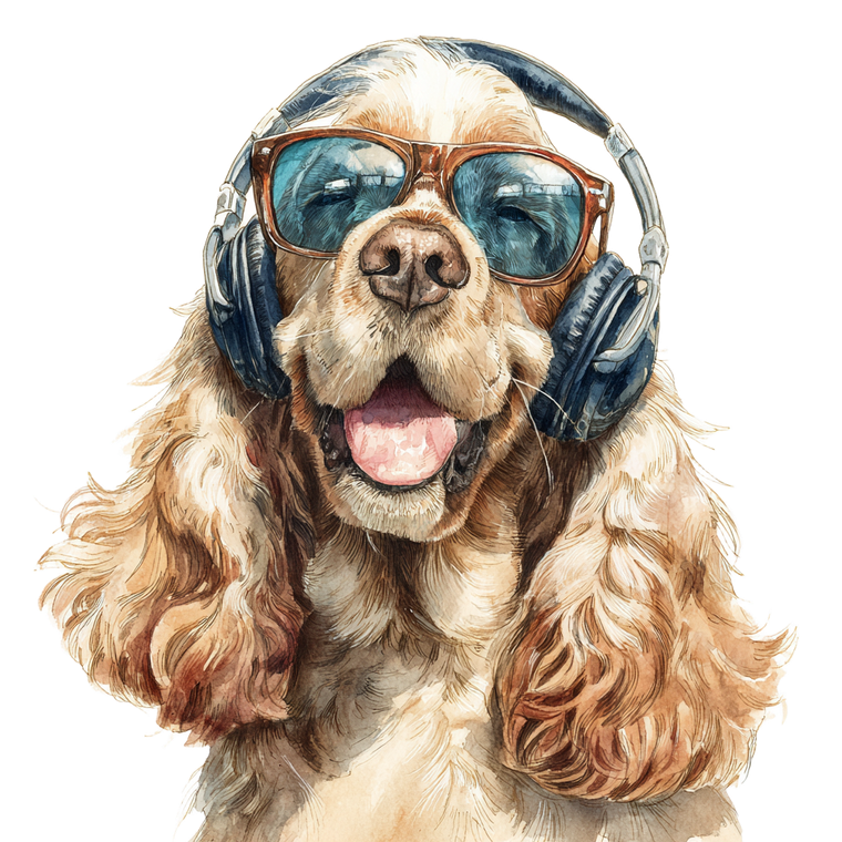 Stylish Spaniel Vinyl Car Decal Sticker – Waterproof & UV-Resistant 3.4133333333333336"