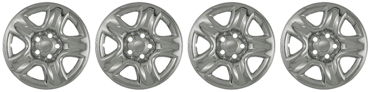 4x Chrome Wheel Skins | Snap-On 16 Inch | Highlander, RAV4