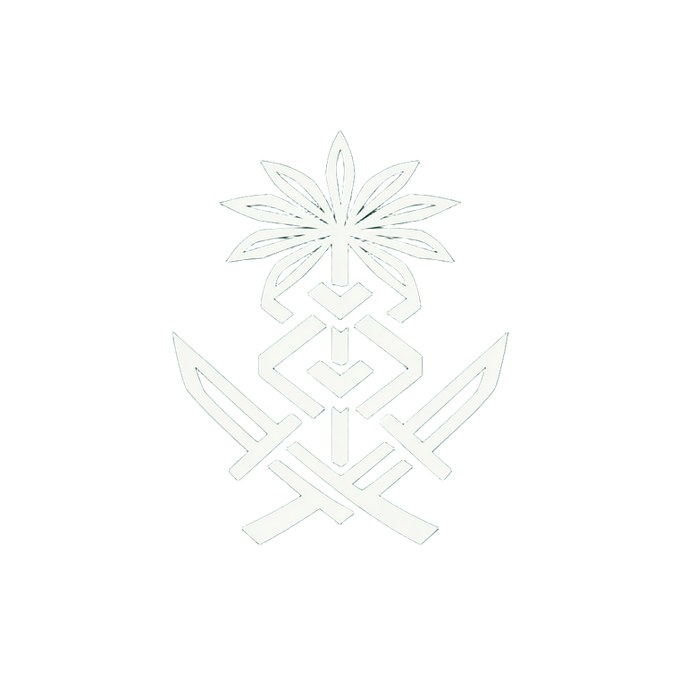 Sword Palm Emblem Vinyl Car Decal Sticker – Waterproof & UV-Resistant 6.826666666666667"
