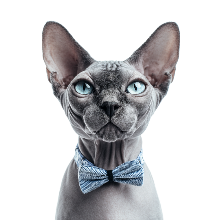 Blue Sphynx Cat V2 Vinyl Car Decal Sticker – Waterproof & UV-Resistant 3.4133333333333336"
