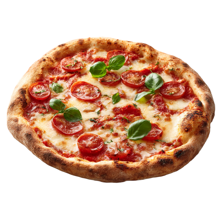 Neapolitan Pizza Vinyl Car Decal Sticker – Waterproof & UV-Resistant 3.4133333333333336"