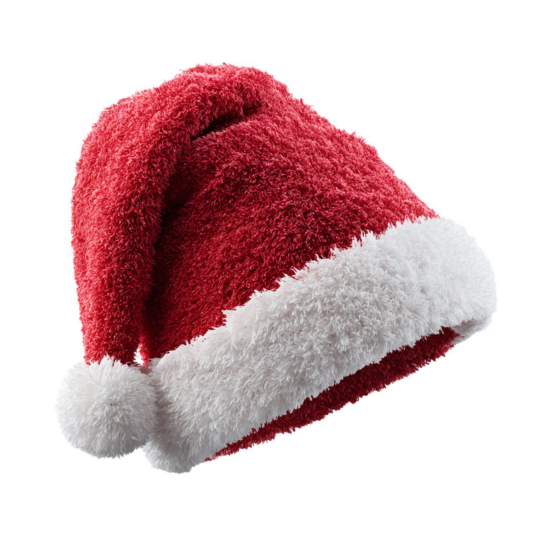 Santa Hat V5 Vinyl Car Decal Sticker – Waterproof & UV-Resistant 6.826666666666667"