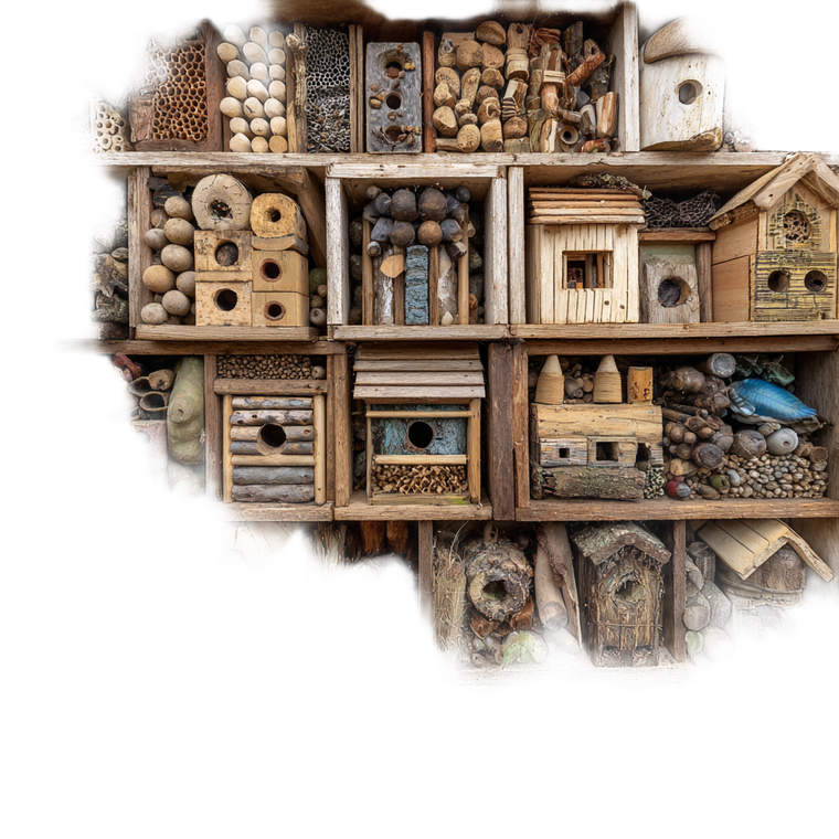 Bug Hotel Collection Vinyl Car Decal Sticker – Waterproof & UV-Resistant 3.4133333333333336"