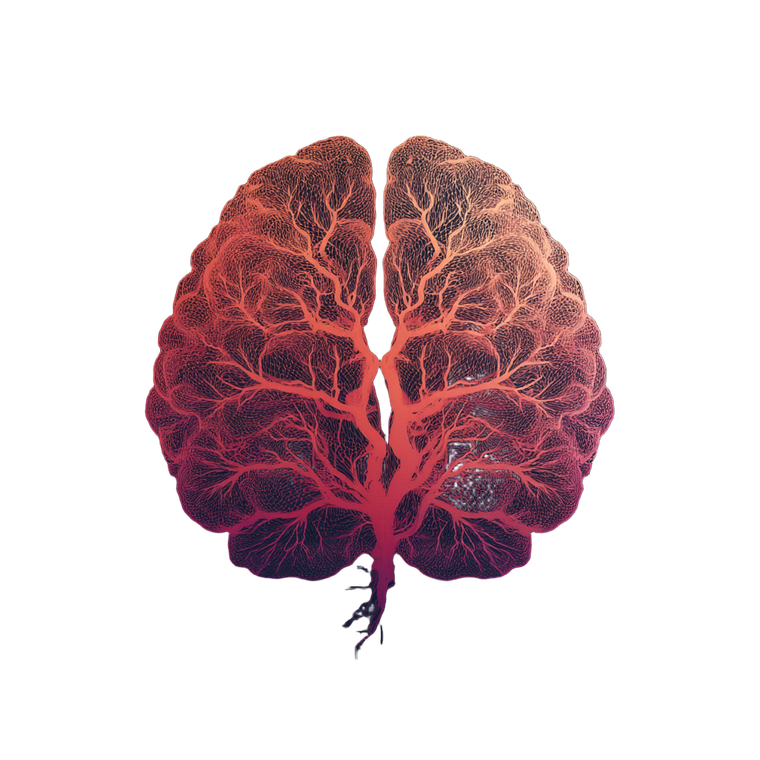 Brain Silhouette Illustration Vinyl Car Decal Sticker – Waterproof & UV-Resistant 6.826666666666667"