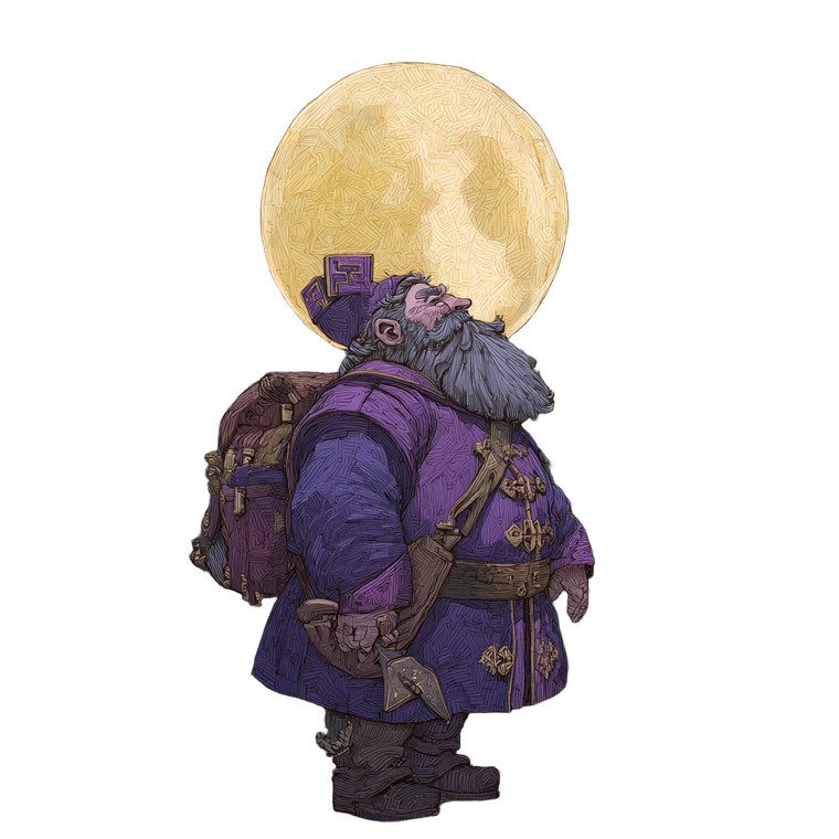 Mystical Dwarf Wizard Vinyl Car Decal Sticker – Waterproof & UV-Resistant 3.4133333333333336"