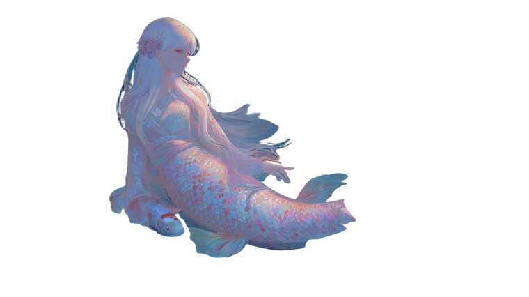 Japanese Mythical Mermaid Vinyl Car Decal Sticker – Waterproof & UV-Resistant 5.4