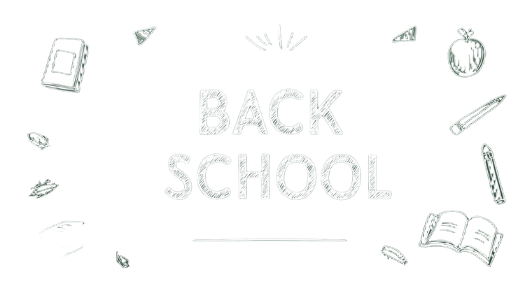 Chalkboard School Doodles Vinyl Car Decal Sticker – Waterproof & UV-Resistant 2.72"