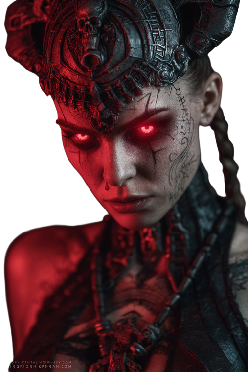 Demoness Warrior Vinyl Car Decal Sticker – Waterproof & UV-Resistant 4.4