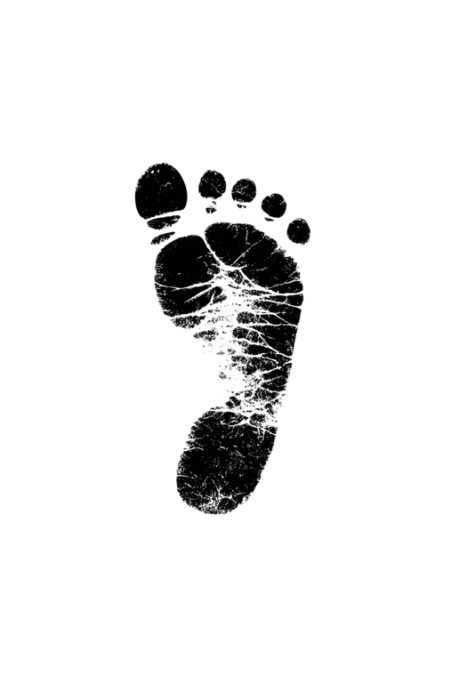 Baby Footprint Icon Vinyl Car Decal Sticker – Waterproof & UV-Resistant 8.96"