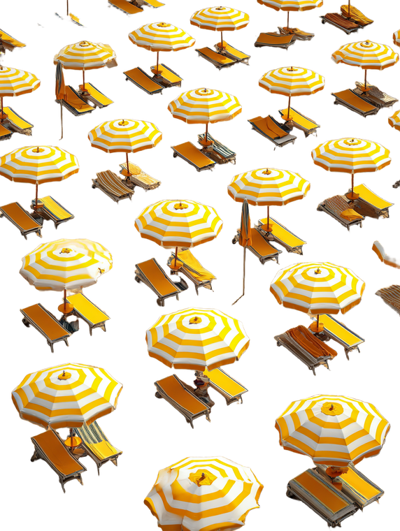 Italian Beach Umbrellas Vinyl Car Decal Sticker – Waterproof & UV-Resistant 8.213333333333333"