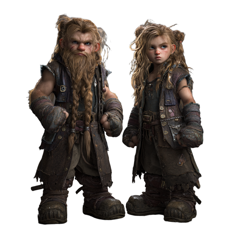 Dwarven Twin Thugs Vinyl Car Decal Sticker – Waterproof & UV-Resistant 3.4133333333333336"