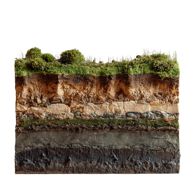 Soil Cross Section Vinyl Car Decal Sticker – Waterproof & UV-Resistant 6.826666666666667"