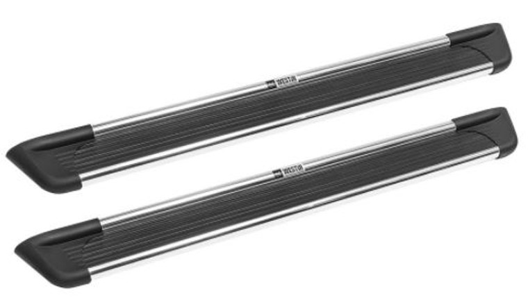 Ultimate Sure-Grip Aluminum Running Boards | Brushed Finish | Slip Resistant | Universal Fit | Durable Quality