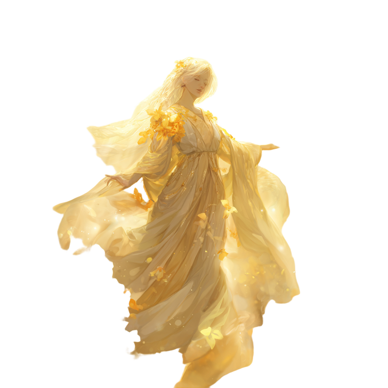 Divine Goddess Osmanthus Vinyl Car Decal Sticker – Waterproof & UV-Resistant 3.4133333333333336"