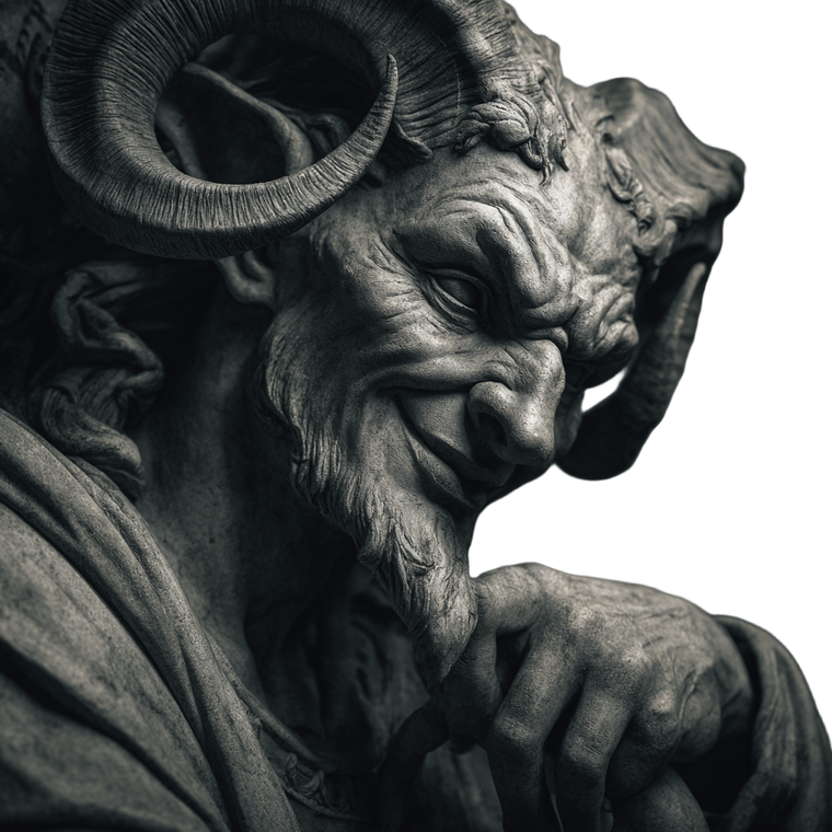 Devil Tempting Evil Vinyl Car Decal Sticker – Waterproof & UV-Resistant 3.4133333333333336"