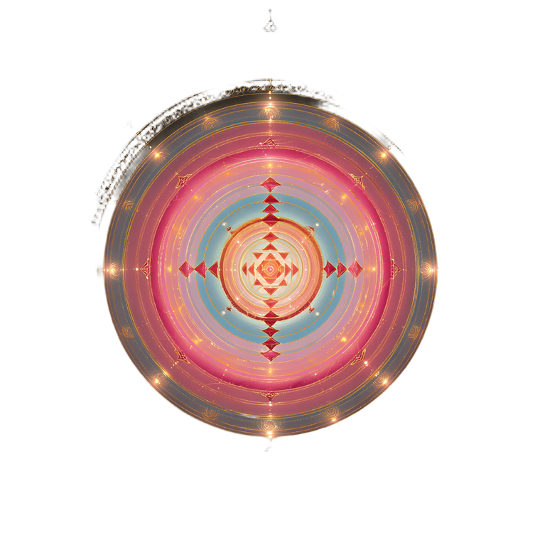 Shining Concentric Circles Vinyl Car Decal Sticker – Waterproof & UV-Resistant 3.4133333333333336"